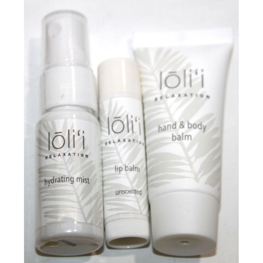 Hawaiian Airlines Lolii Amenity Toiletry Kit Bag 10 Amenities Travel Set First - Picture 3 of 7